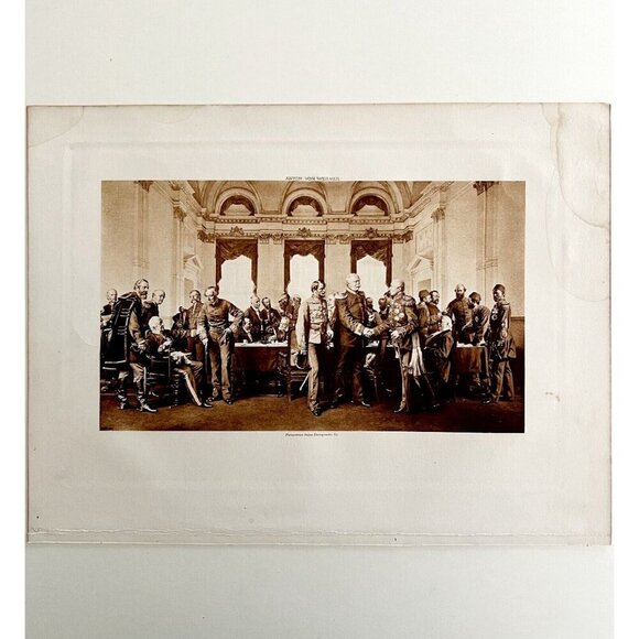 The Berlin Conference Bismarck Photogravure Victorian 1894 Anton Von Werner DWS4 - Picture 2 of 3
